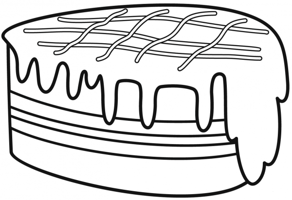 Brownie coloring page image