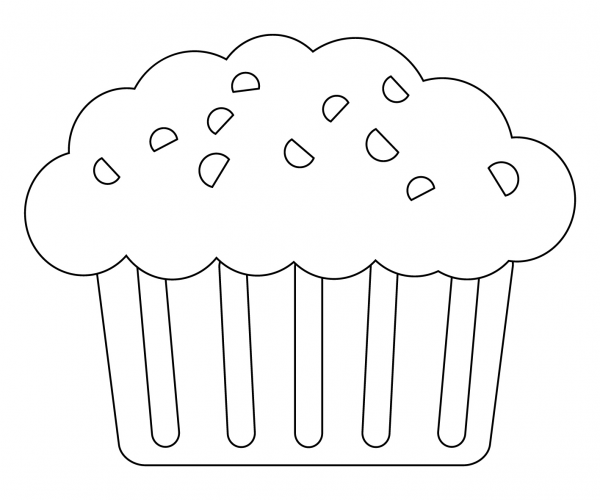 Brownie coloring page image