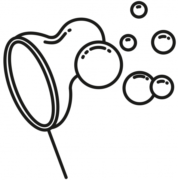 Bubble Wand coloring page image
