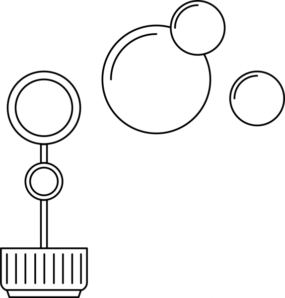 Bubble Wand coloring page image