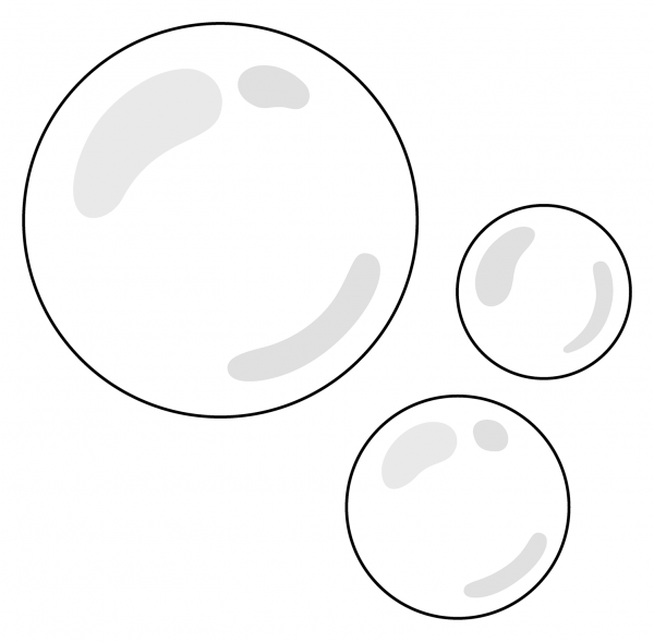 Bubbles Emoji coloring page image