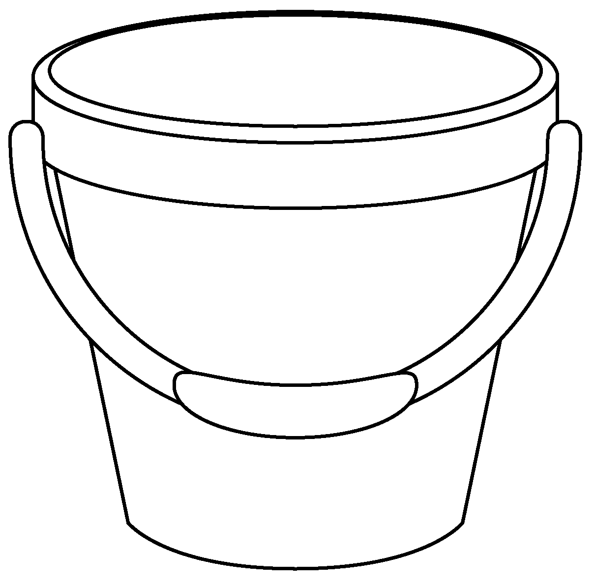 Bucket Emoji coloring page - ColouringPages