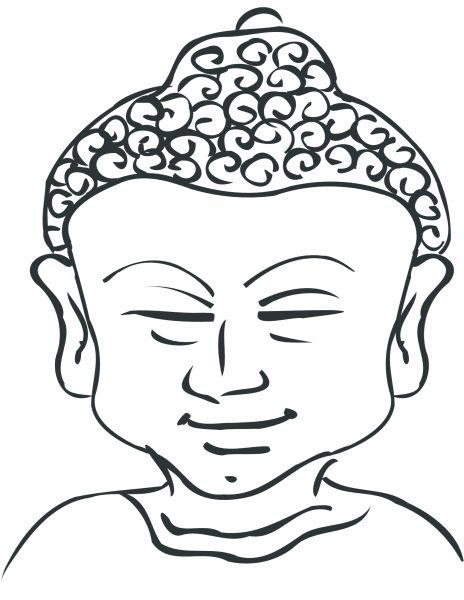 Buddha  coloring page image