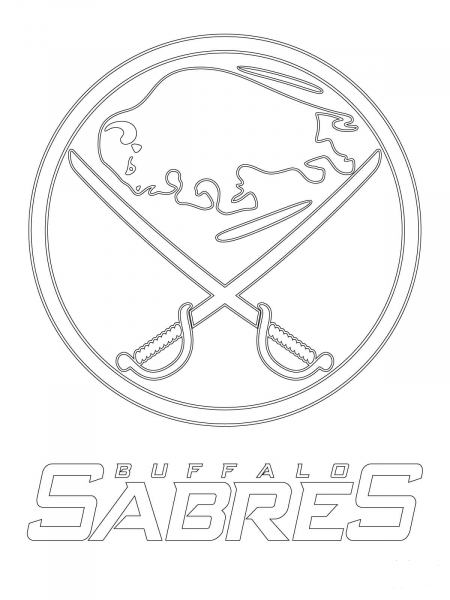 Buffalo Sabres Logo coloring page image