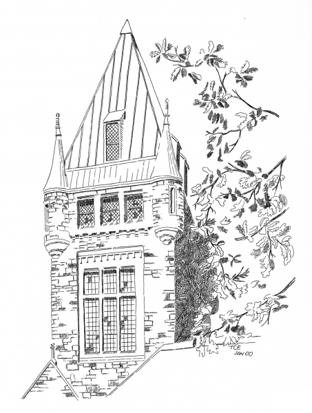 Buffalo State Hospital coloring page image