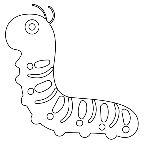 Bug Emoji coloring page image