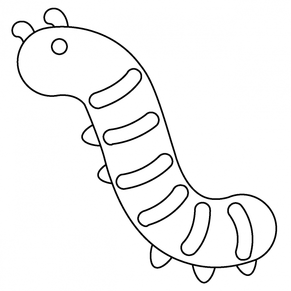 Bug Emoji coloring page image