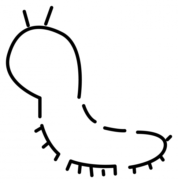 Bug Emoji coloring page image