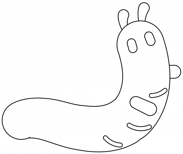 Bug Emoji coloring page image