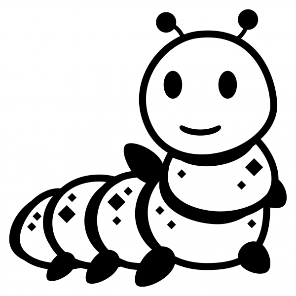 Bug Emoji coloring page image