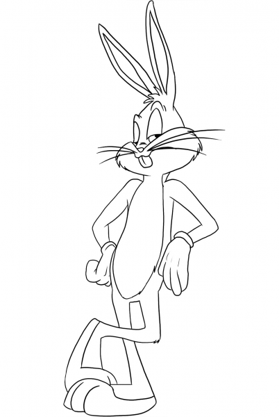 Bugs Bunny coloring page image