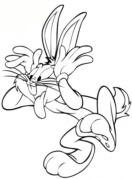 Bugs Bunny Neener coloring page image