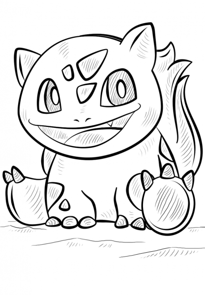 Bulbasaur Pokemon coloring page image