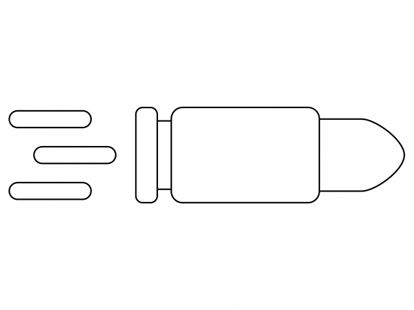 Bullet coloring page image