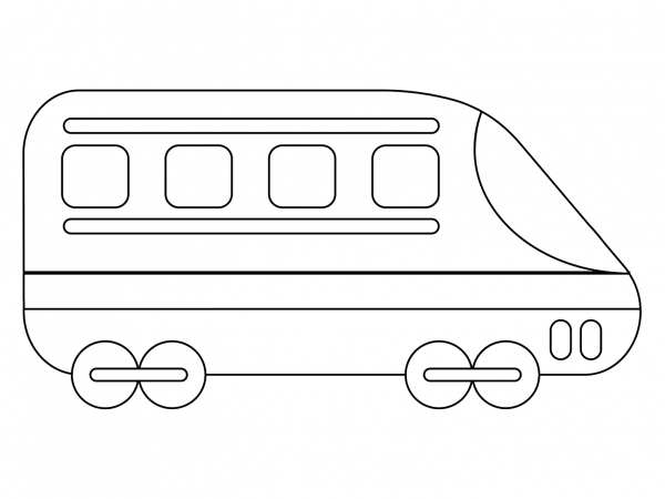 Bullet Train coloring page image