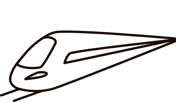 Bullet Train coloring page image
