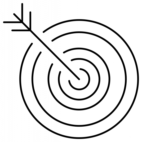 Bullseye Emoji coloring page image