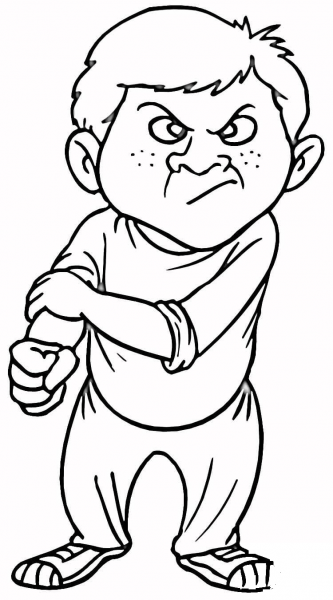 Bully  coloring page image