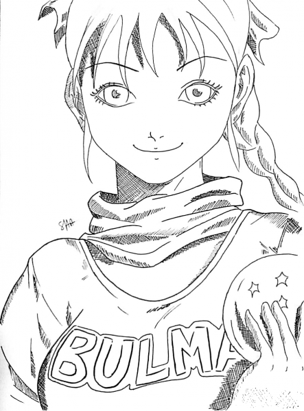 Bulma coloring page image
