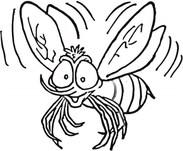 Bumble Bee  coloring page image