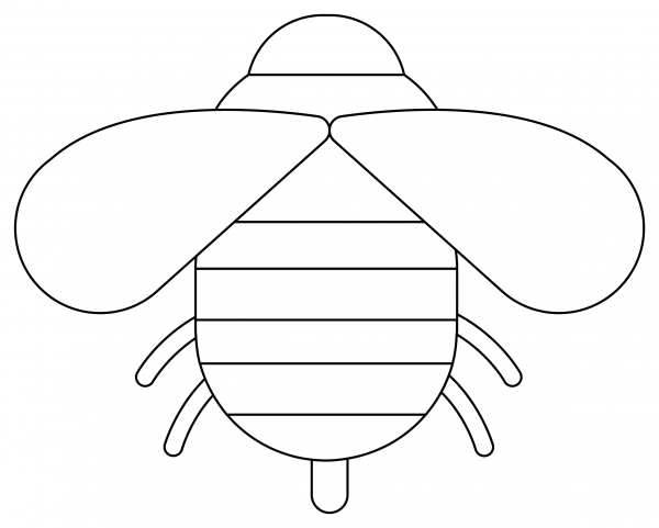 Bumblebee coloring page image