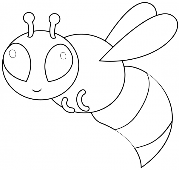 Bumblebee coloring page image