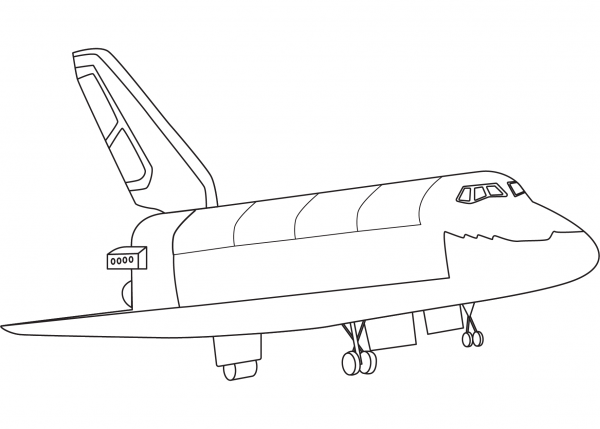 Buran Spacecraft coloring page image
