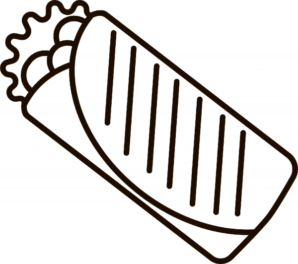 Burrito coloring page - ColouringPages