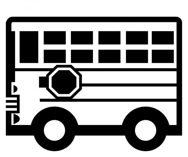 Bus Emoji coloring page image