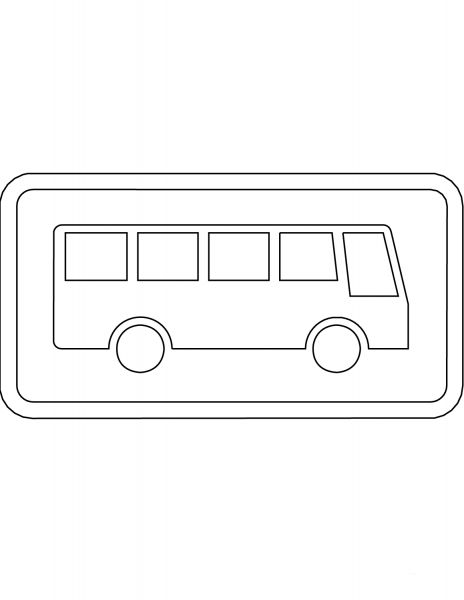 “Bus Stop” Sign in Finland coloring page image