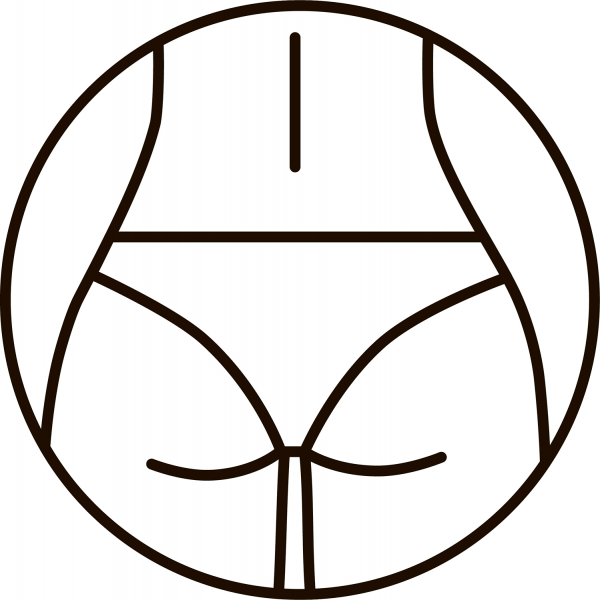 Butt coloring page image