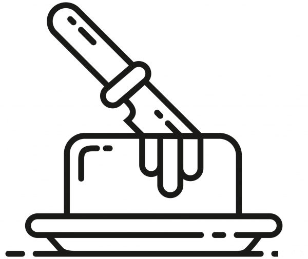 Butter coloring page image