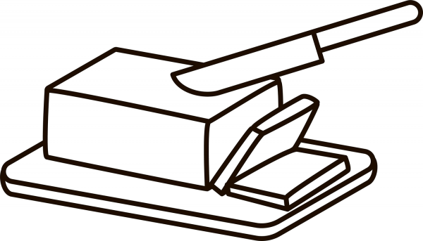 Butter coloring page image