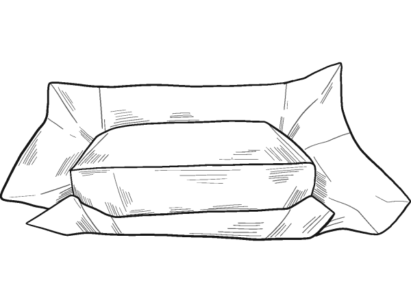 Butter coloring page image