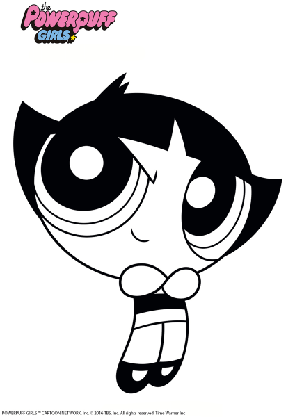 Buttercup from PPG coloring page image