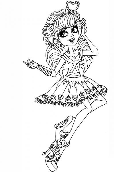 C. A. Cupid coloring page image