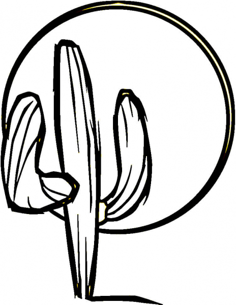 Cactus  coloring page image