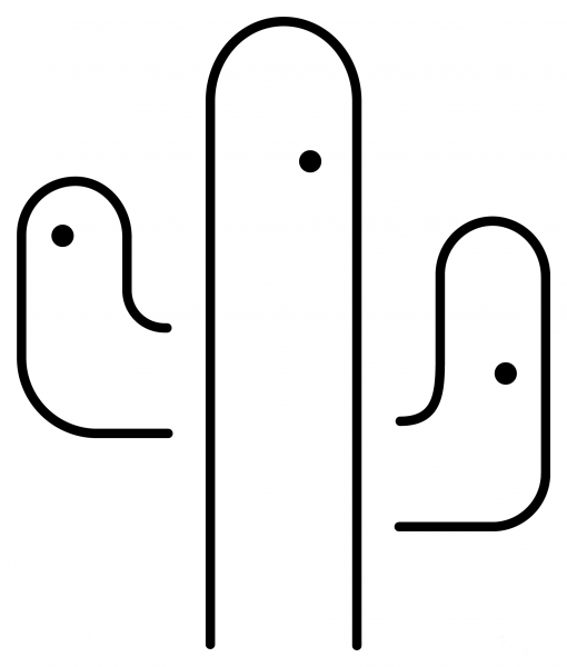 Cactus Emoji coloring page image