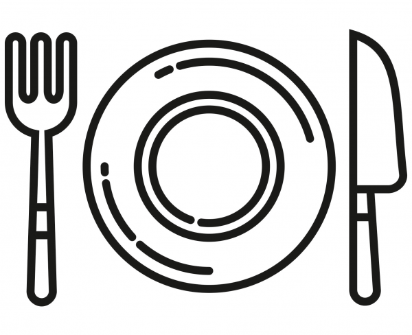 Cafeteria coloring page image