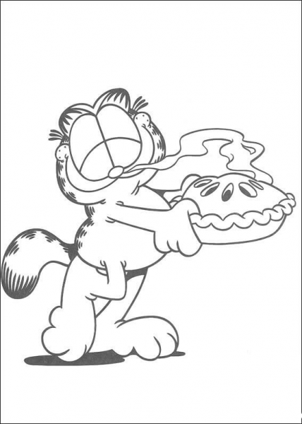 Cake coloring page image