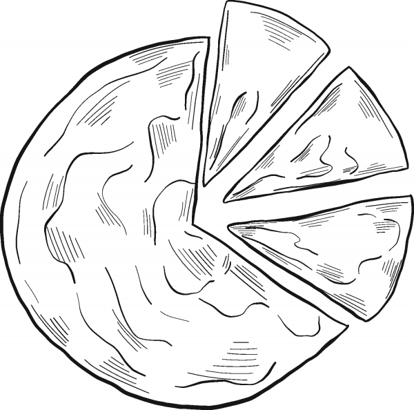 Cake coloring page image