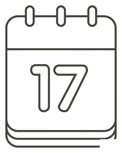 Calendar coloring page image