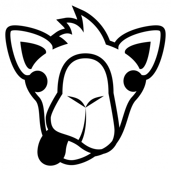 Camel Emoji coloring page image