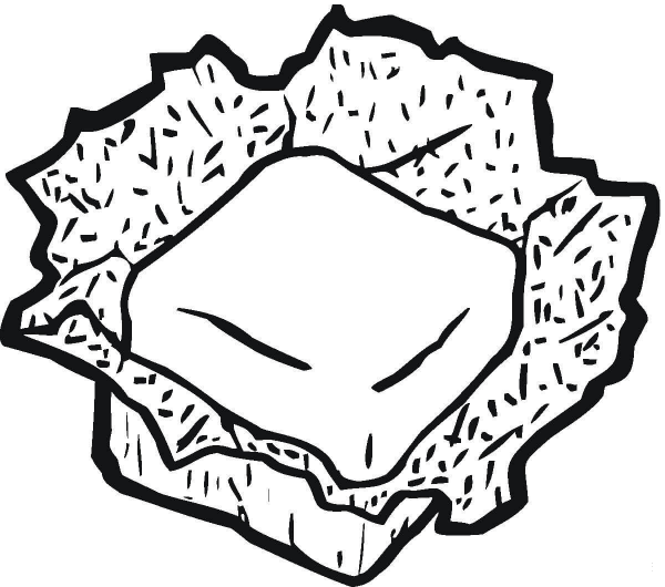 Camembert cheese coloring page image
