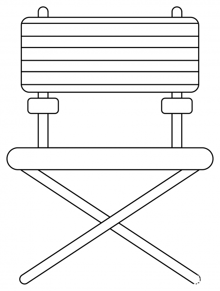Camping Chair coloring page image