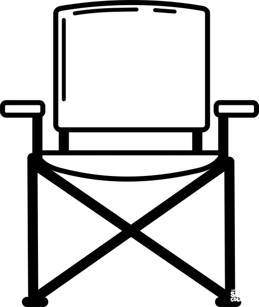 Camping Chair coloring page image