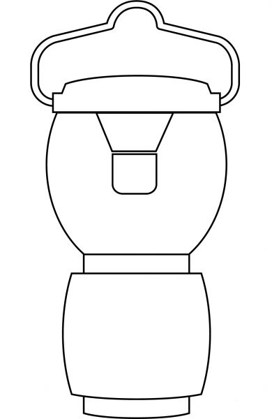 Camping Lantern coloring page image