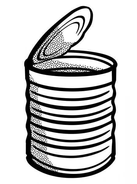 Can coloring page image