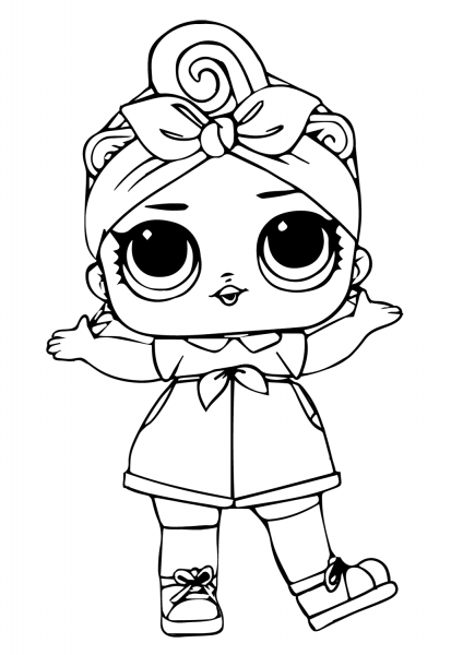 Can Do Baby LOL Surprise Doll coloring page image