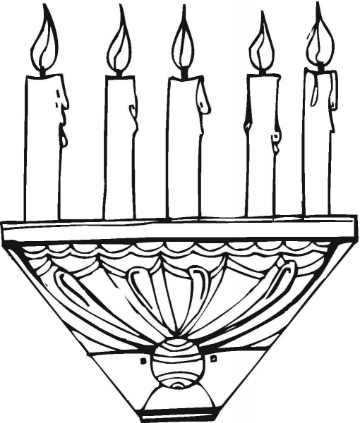 Candle Stick  coloring page image